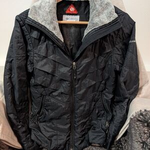 Columbia Women's Black Ski Jacket with Gray Lining